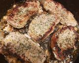 A picture of step 6 of Butter Garlic Pork Chops.