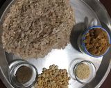 A picture of step 1 of Rice Flakes Ladoo.