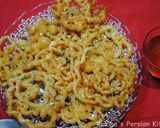 A picture of step 15 of Persian Zulbia, زولبیا (Jalebi).