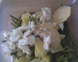 Une image de l'étape 4 de Salade pomme de terre et haricot.