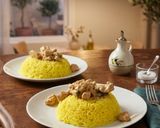 صورة لخطوة 5 من وصفة أرز بكريمة ودجاج 