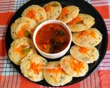 A picture of step 5 of Oats Sooji Idlis.