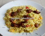 A picture of step 1 of Stir fry couscous.