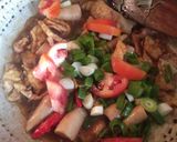Foto langkah ke 2 dari resep Tumis cumi dan Kulit tahu.