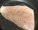 A picture of step 4 of Pan fried angelfish and vegetables.