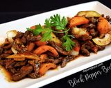 Foto langkah ke 6 dari resep Daging Sapi Lada Hitam (Black Pepper Beef).