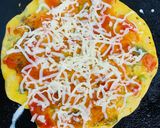चीला पिज़्ज़ा (Cheela pizza recipe in hindi) रेसिपी चरण 4 फोटो