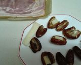 Foto del paso 1 de la receta 103. Dátiles con beicon y queso