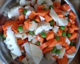 A picture of step 1 of Pressure cooker pulav.