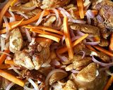 A picture of step 12 of Onion Carrot Chicken Mix Stir Fry.
