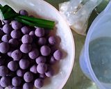 Foto langkah ke 4 dari resep 24. BUBUR CANDIL / BIJI SALAK UBI UNGU.