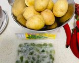 Foto langkah ke 1 dari resep Sambal goreng kentang hati sapi dan petai (Resep No.114).