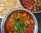 Ringan Bataka Vatana nu shak (brinjal potato and peas sabzi) recipe step 4 photo