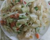 A picture of step 4 of #macaroni salad.