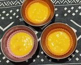 A picture of step 4 of Mango creme caramel pudding.
