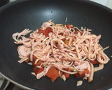 Foto del paso 3 de la receta: Pastas con jamón y salsa napolitana