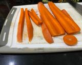 Foto del paso 1 de la receta: Bastones de zanahoria con limón y Tajín