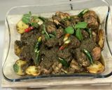 A picture of step 9 of ‘Chicken Cafreal’: A Popular Goan Green Chicken Curry.