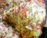 চিকেন চীজ বার্স্ট পিজ্জা (Chicken cheese burst pizza recipe in Bengali) রেসিপি ধাপ - 7 ছবি