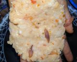 A picture of step 3 of Yam egg roll.