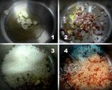 Foto del paso 2 de la receta Arroz rápido con setas y panceta o bacon