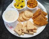 A picture of step 1 of Milk custard with puri and thepla.