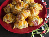 Sajtos-sonkás mini croissant