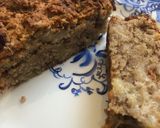 A picture of step 6 of Pear and rhubarb cake - vegan and GF.