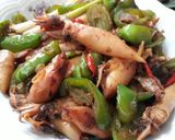 Foto langkah ke 8 dari resep Tumis Cumi Asin Cabe Gendot.