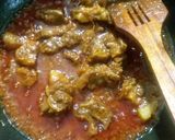 A picture of step 5 of Gobi gosht.