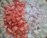 A picture of step 1 of Vegetable upma.
