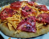 Foto del paso 1 de la receta: PAN NAAN Con🍕Cheddar🧀 y Chorizo Español...!