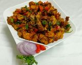 A picture of step 6 of Tawa chicken.