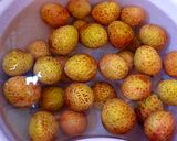 Hình bước làm 1 của món Vải ngâm đường phèn ‐ trà vải
