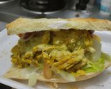 Foto del paso 11 de la receta: Sándwich🥪de pollo🍗y vegetales frescos🥙🌯🥗