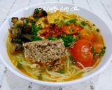 Hình bước làm 3 của món Bún riêu cua ốc