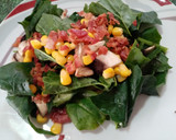 Foto del paso 7 de la receta: Ensalada de espinaca con tocino agridulce
