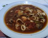 Foto langkah ke 7 dari resep Cumi udang asam manis pedas.