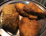 A picture of step 1 of Doi-Katla Kalia (Carp in the Yoghurt Curry).
