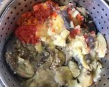 A picture of step 2 of Brinjal Pav Bhaji.