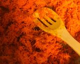 A picture of step 1 of Carrot laddu.