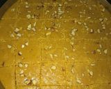 A picture of step 5 of Besan Burfi/ Mohanthal(without Khoya).