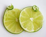 A picture of step 2 of Decorative Citrus Slices: Lemon, Lime, and Orange.
