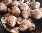 A picture of step 2 of Cheese-Stuffed Meatballs.