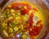 A picture of step 5 of Okra and egusi soup.