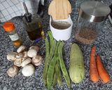 Foto del paso 1 de la receta: Lentejas con verduras y curry