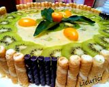 Pas rețetă Tort cu crema de vanilie și kiwi 4 fotografie