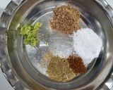 A picture of step 2 of Makhana raita.