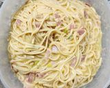 Foto del paso 5 de la receta: 🥓 Tortilla de fideos spaghetti con panceta y cebolla de verdeo 🥓