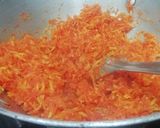 A picture of step 2 of Carrot Ladoos.